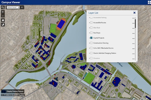 Interactive Campus Map Wins National Award For Innovation | UMass Lowell